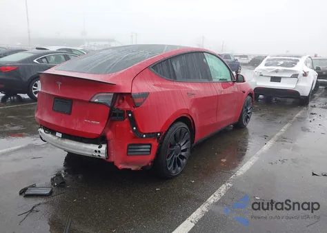2023 Tesla Model Y Performance Dual Motor All-Wheel Drive from USA, damaged, VIN 7SAYGDEFXPF906769